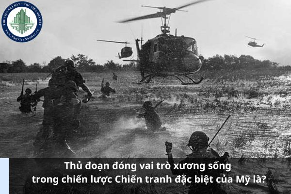 Thủ đoạn đóng vai trò xương sống trong chiến lược Chiến tranh đặc biệt của Mỹ là?