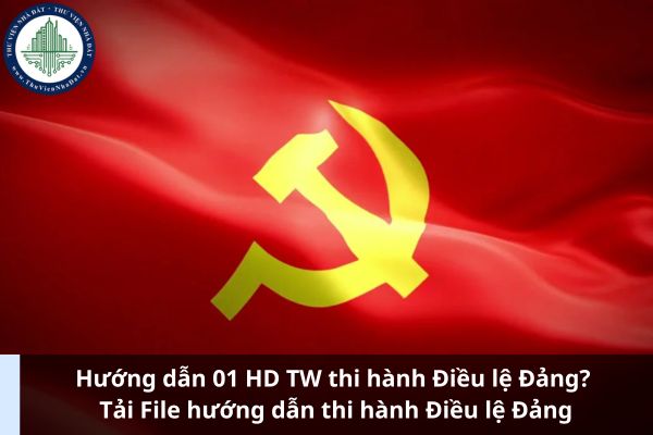 Hướng dẫn 01 HD TW thi hành Điều lệ Đảng? Tải File hướng dẫn thi hành Điều lệ Đảng (Hình từ Internet)
