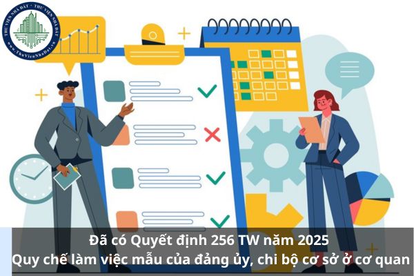 Đã có Quyết định 256 TW năm 2025 Quy chế làm việc mẫu của đảng ủy, chi bộ cơ sở ở cơ quan