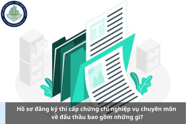 Hồ sơ đăng ký thi cấp chứng chỉ nghiệp vụ chuyên môn về đấu thầu bao gồm những gì?