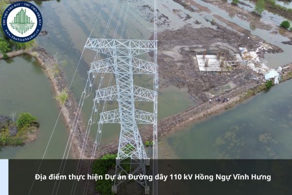 Địa điểm thực hiện Dự án Đường dây 110 kV Hồng Ngự Vĩnh Hưng là ở đâu?