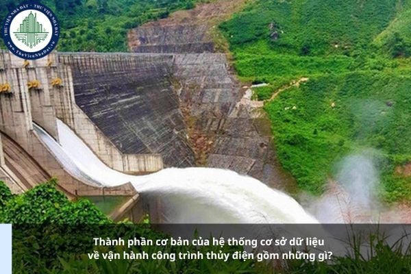 Thành phần cơ bản của hệ thống cơ sở dữ liệu về vận hành công trình thủy điện gồm những gì?