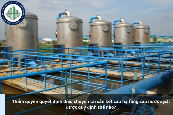 Thẩm quyền quyết định điều chuyển tài sản kết cấu hạ tầng cấp nước sạch được quy định thế nào?