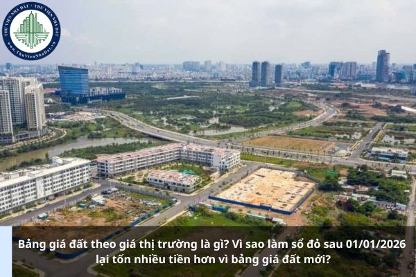 Bảng giá đất theo giá thị trường là gì? Vì sao làm sổ đỏ sau 01/01/2026 lại tốn nhiều tiền hơn vì bảng giá đất mới?