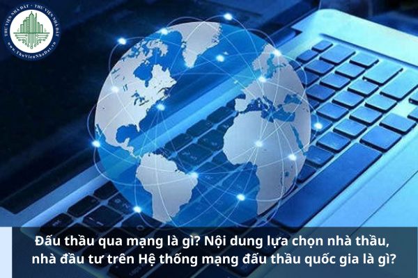Đấu thầu qua mạng là gì? Nội dung lựa chọn nhà thầu, nhà đầu tư trên Hệ thống mạng đấu thầu quốc gia là gì?