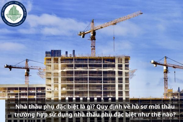 Nhà thầu phụ đặc biệt là gì? Quy định về hồ sơ mời thầu trường hợp sử dụng nhà thầu phụ đặc biệt như thế nào?
