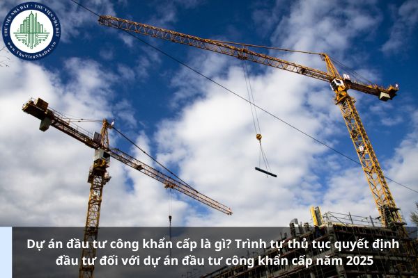 Dự án đầu tư công khẩn cấp là gì? Trình tự thủ tục quyết định đầu tư đối với dự án đầu tư công khẩn cấp năm 2025