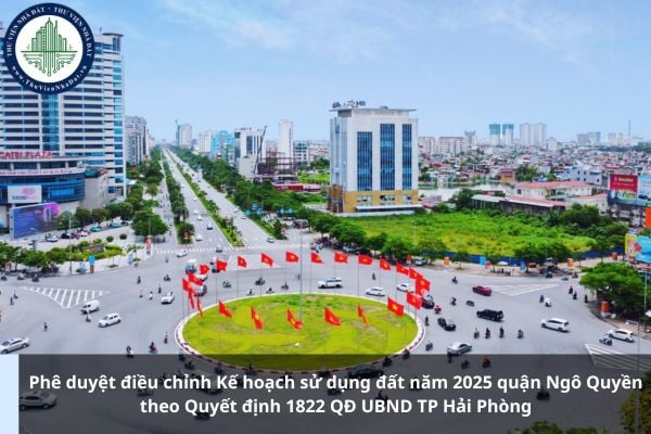 Phê duyệt điều chỉnh Kế hoạch sử dụng đất năm 2025 quận Ngô Quyền theo Quyết định 1822 QĐ UBND TP Hải Phòng