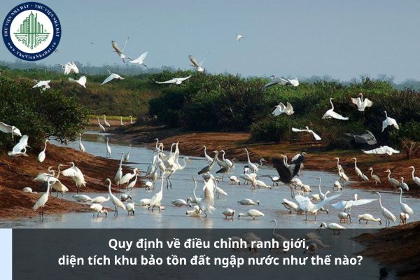 Quy định về điều chỉnh ranh giới, diện tích khu bảo tồn đất ngập nước như thế nào?