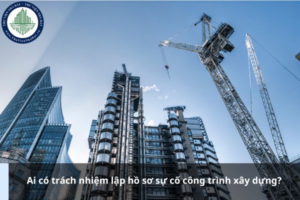 Ai có trách nhiệm lập hồ sơ sự cố công trình xây dựng?