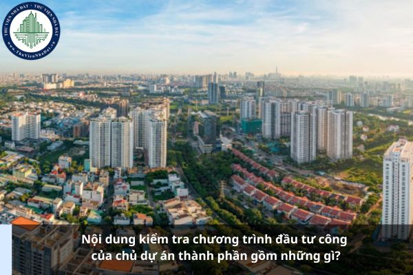 Nội dung kiểm tra chương trình đầu tư công của chủ dự án thành phần gồm những gì?
