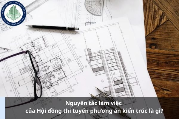 Nguyên tắc làm việc của Hội đồng thi tuyển phương án kiến trúc là gì?