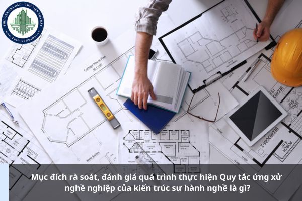 Mục đích rà soát, đánh giá quá trình thực hiện Quy tắc ứng xử nghề nghiệp của kiến trúc sư hành nghề là gì?