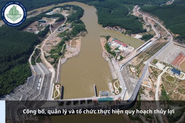 Việc công bố, quản lý và tổ chức thực hiện quy hoạch thủy lợi được quy định thế nào?
