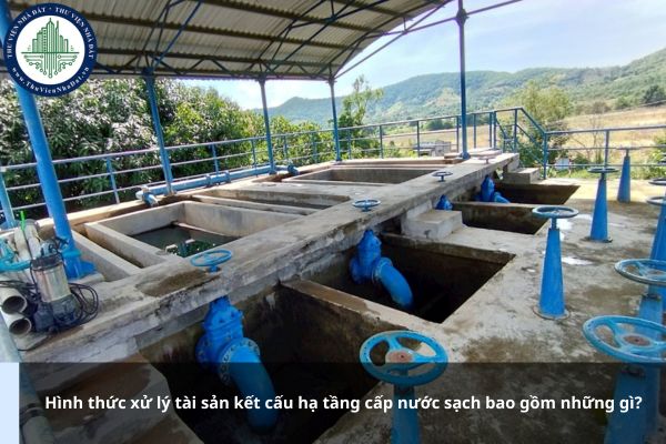 Hình thức xử lý tài sản kết cấu hạ tầng cấp nước sạch bao gồm những gì?