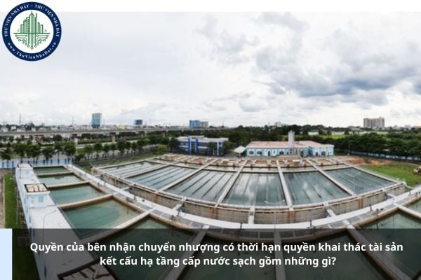 Quyền của bên nhận chuyển nhượng có thời hạn quyền khai thác tài sản kết cấu hạ tầng cấp nước sạch gồm những gì?
