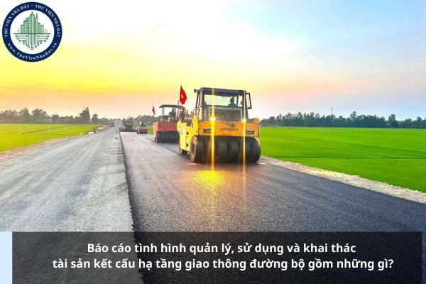Báo cáo tình hình quản lý, sử dụng và khai thác tài sản kết cấu hạ tầng giao thông đường bộ gồm những gì?
