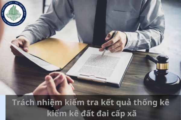 Ai có trách nhiệm kiểm tra kết quả thống kê, kiểm kê đất đai cấp xã? (Ảnh từ Internet)