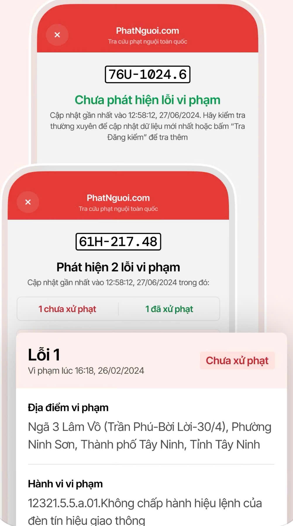 app tra cứu phạt nguội toàn quốc