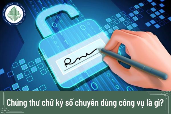 Chứng thư chữ ký số chuyên dùng công vụ là gì?