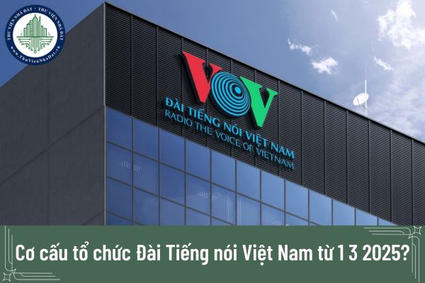 Cơ cấu tổ chức Đài Tiếng nói Việt Nam từ 1 3 2025?