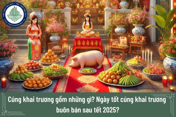 Cúng khai trương gồm những gì? Ngày tốt cúng khai trương buôn bán sau tết 2025?