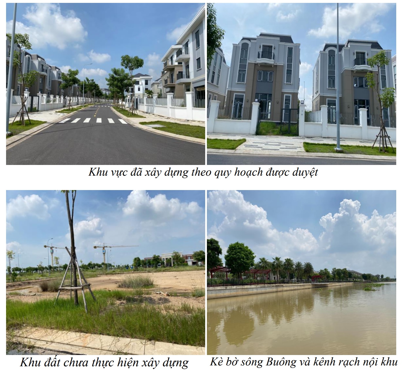 Một số hình ảnh về hiện trạng khu đất thực hiện dự án được thể hiện dưới hình sau: