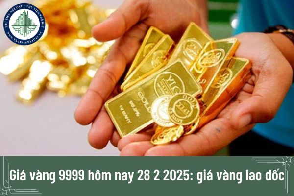 Giá vàng 9999 hôm nay 28 2 2025: giá vàng lao dốc