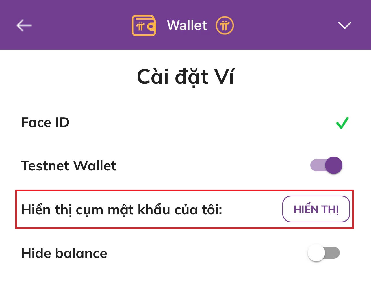 cách lấy lại cụm mật khẩu pi browser