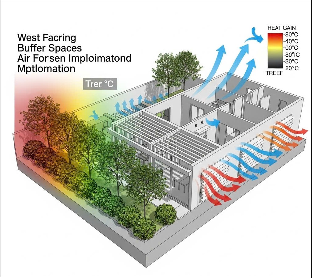 Gợi ý thiết kế nhà hướng Tây để chống nắng hiệu quả