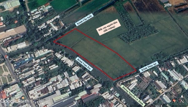 Vị trí dự án Khu nhà ở thu nhập thấp đường Nguyễn Cư Trinh tỉnh An Giang