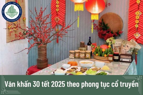 Văn khấn 30 tết 2025 theo phong tục cổ truyền