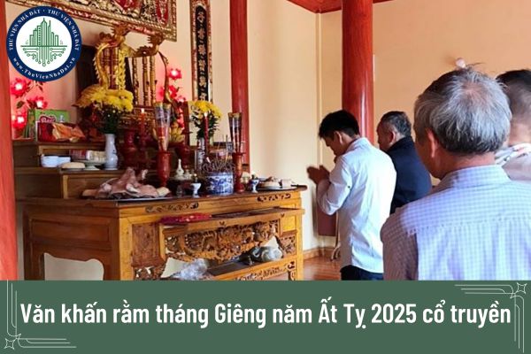 Văn khấn rằm tháng Giêng năm Ất Tỵ 2025 cổ truyền