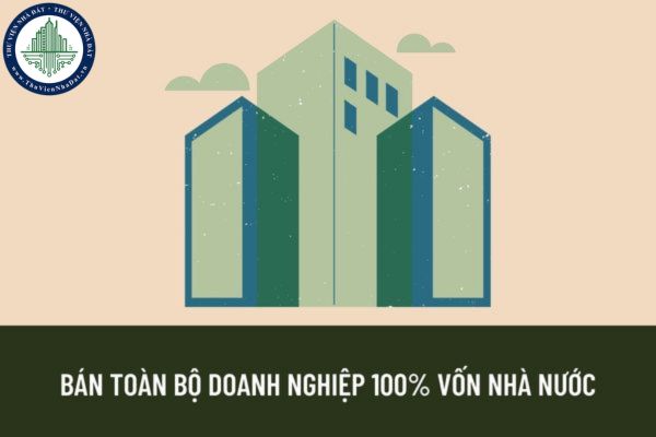 Bán toàn bộ doanh nghiệp do Nhà nước nắm giữ 100% vốn điều lệ trong trường hợp nào? Ai không có quyền mua doanh nghiệp?