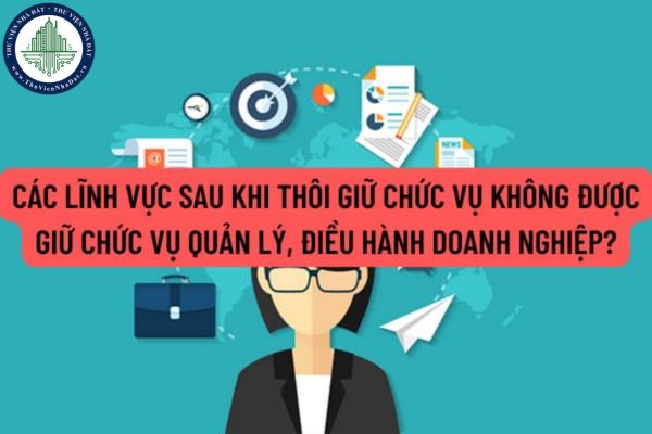Các lĩnh vực người có chức vụ sau khi thôi giữ chức vụ không được giữ chức vụ quản lý, điều hành doanh nghiệp thuộc phạm vi quản lý của Bộ Tài Chính?