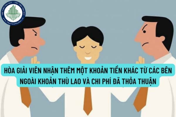 Hòa giải viên có hành vi nhận thêm một khoản tiền khác từ các bên ngoài khoản thù lao và chi phí đã thỏa thuận bị xử phạt thế nào?