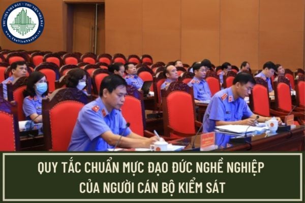 Quy tắc chuẩn mực đạo đức nghề nghiệp của cán bộ Kiểm sát mới nhất năm 2023 bao gồm các nội dung nào?
