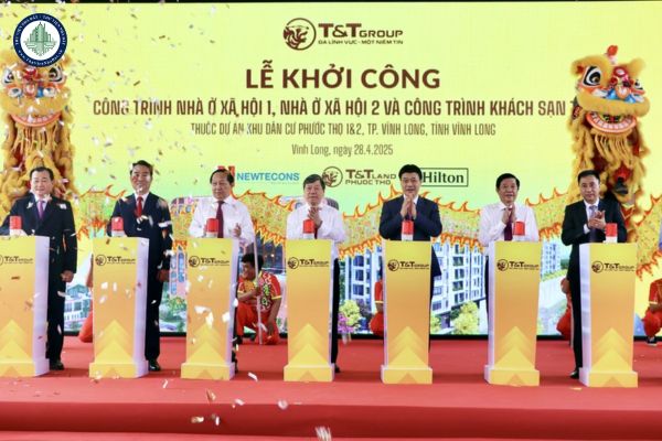 Khởi công xây dựng 2 công trình nhà ở xã hội tại Vĩnh Long