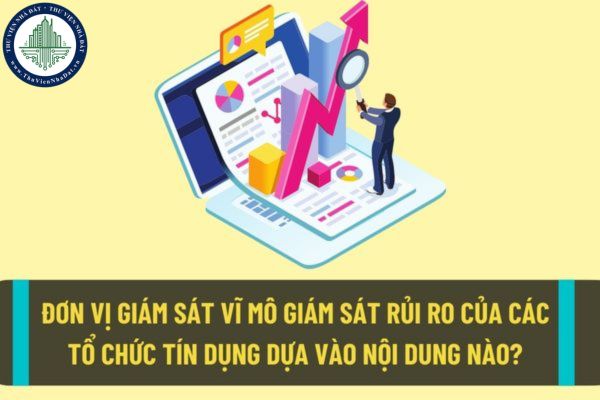 Đơn vị thực hiện giám sát vĩ mô giám sát rủi ro của các tổ chức tín dụng, chi nhánh ngân hàng nước ngoài dựa trên những nội dung nào?