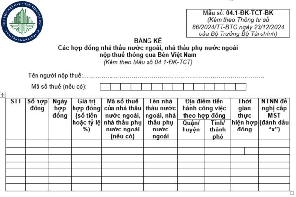 Mẫu 04.1-ĐK-TCT theo Thông tư 86 áp dụng cho đối tượng nào? Tải về mẫu 04.1-ĐK-TCT ở đâu?