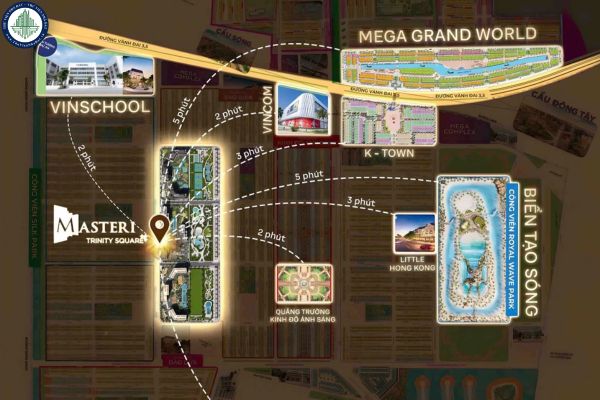 Vị trí phân khu Northern Square Masteri Trinity Square?