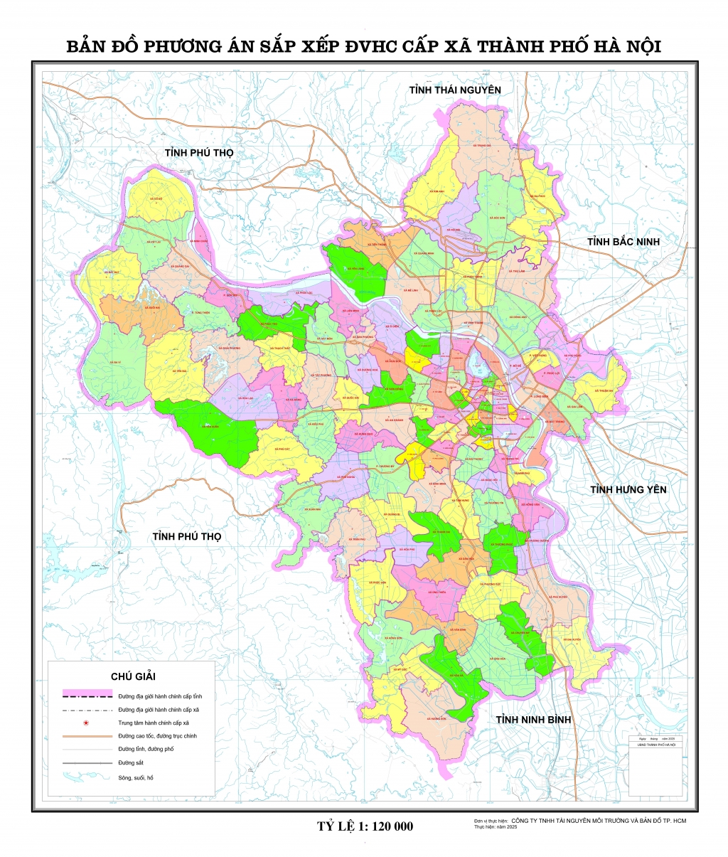 Bản đồ phạm vi phường Cửa Nam mới từ 1/7/2025