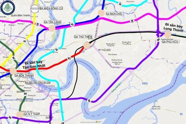 Hướng tuyến metro kết nối sân bay Long Thành đến sân bay Tân Sơn Nhất