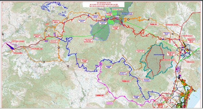 Bản đồ hướng tuyến cao tốc Nha Trang Đà Lạt dự kiến triển khai trước năm 2030