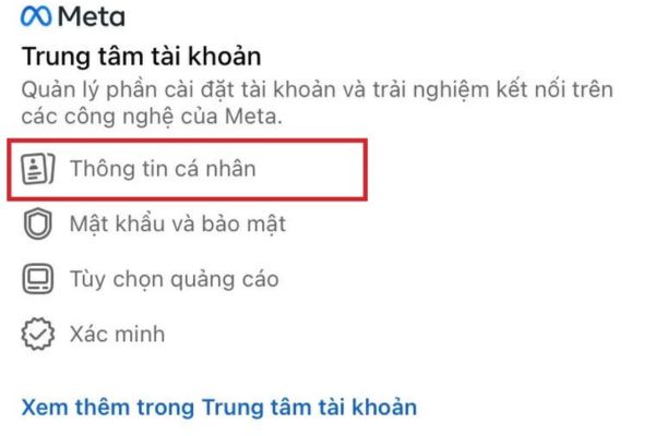 Cách xác thực tài khoản Facebook bằng Căn cước