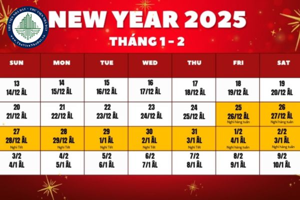 Lịch nghỉ Tết 2025 chính thức? Thời hạn nộp thuế trùng với lịch nghỉ Tết 2025 thì sao?