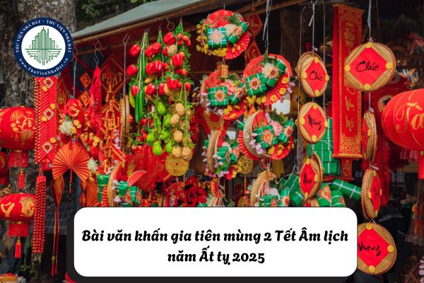 Bài văn khấn gia tiên mùng 2 Tết Âm lịch năm Ất tỵ 2025