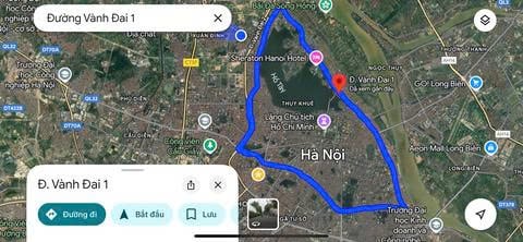 Bản đồ Vành đai 1 Hà Nội