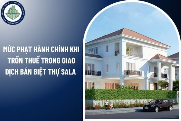 Mức phạt hành chính khi trốn thuế trong giao dịch bán biệt thự Sala là bao nhiêu?