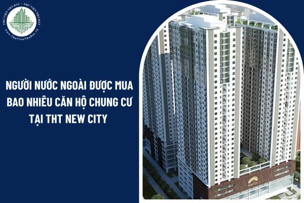 Người nước ngoài được mua tối đa bao nhiêu căn hộ chung cư tại THT New City?